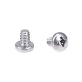 sourcing map Machine Screws Plate Phillips Head Screws Bolts M4 x 6 mm Pack of 30