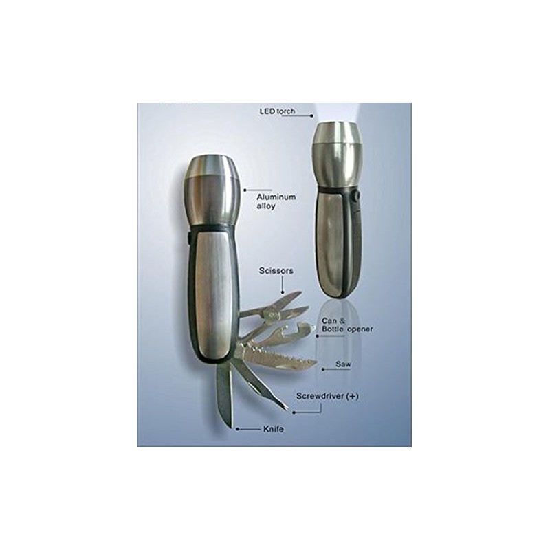 Heim Concept 11151 Elegance Pocket Tools with Flashlight, Silver, 13