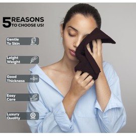 GOLD TEXTILES Wash Cloths Bulk Pack (13x13 Inches, 60 Pcs) Soft Ringspun Cotton Washcloths, Premium Highly Absorbent and Quick-Drying Face Towels Daily use for Showering, Gym, Spa, Hotel (60, Brown)