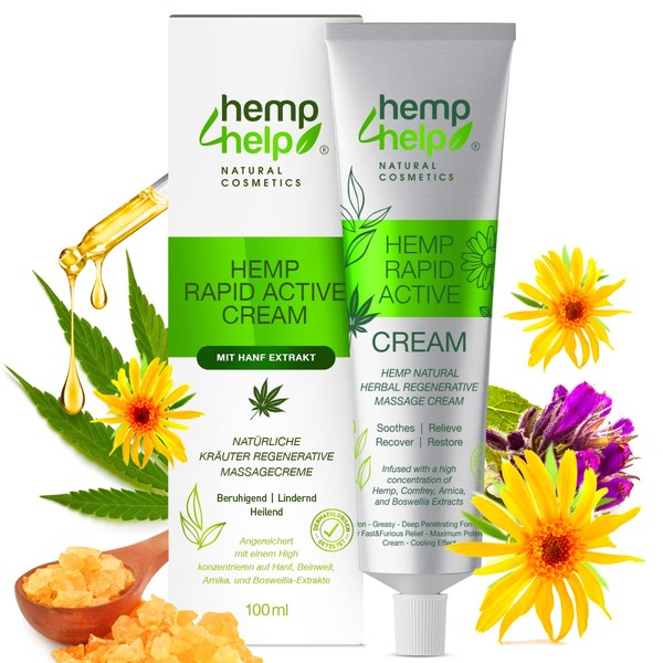 Rapid Active Cream Extra Strong Ointment with Organic Arnica, Comfrey