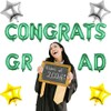 Pargleev - Congrats Grad Balloons with Star Hanging Foil Balloons