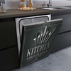 Black Kitchen Dishwasher Magnet Cover, 23x26 in Farmhouse Dishwasher Magnetic