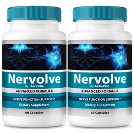(2 Pack) Nervolve – Clean Daily Formula with a Premium Natural Blend to Support Nerve Wellness, Comfort & Overall Vitality, Just Take 2 Easy-to-Swallow Pills a Day (120 Capsules)