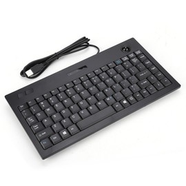 Ultra thin Mini Wired MC 9712 Keyboard USB Industrial Silent Business Keyboard Black
