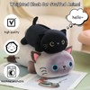 SQEQE Weighted Black Cat Plush, Weighted Black Cat Stuffed Animal,