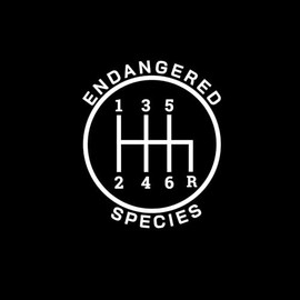 Endangered Species Manual 6-Speed FunnyNOK Decal Vinyl Sticker |Cars Trucks Vans Walls Laptop| White |5.3 x 4.3 in|NOK2007