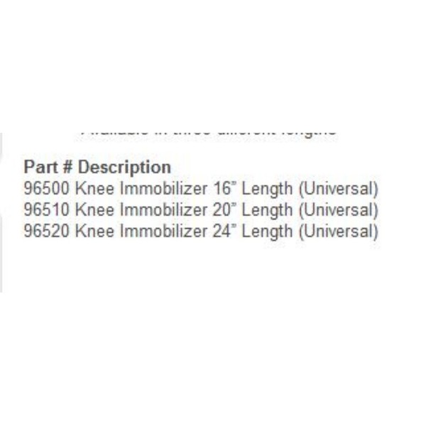 Tri-Panel Knee Immobilizer, 24"