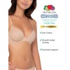 Fruit of the Loom Women's T-Shirt Bra, Desert Dusk/Grey Heather/Olive