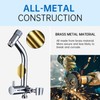 G-Promise All Metal Shower Diverter with Low Handheld Holder, 3-Way