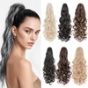 Benehair Claw Clip in Ponytail Hair Extensions 24 Inches Long