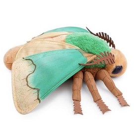 BABY FRANKIEZHOU Parasa Consocia Plush Toy,Green Moth Stuffed Animal, Green Moth Plush ，Moth Plushies ，Unique Gift for Kids，Friends，Home Decor