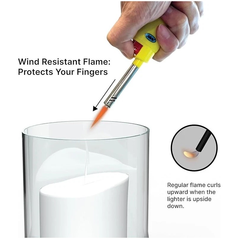 MK PACK OF 10 MK RANGE CANDLE LIGHTER WINDPROOF, REFILLABLE,