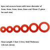 6PCS 5ft Silicone Vacuum Hose Automotive High Performance Car Vacuum