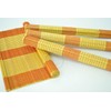 vnhomeware Bamboo Placemats Pack Of 6 Handmade Wooden Mats Eco