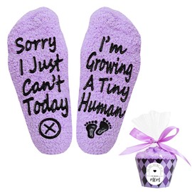 Hälliiiäik pregnancy gifts new mom gifts for women mom to be mothers day gift Growing a tiny human socks pregnant mom gifts
