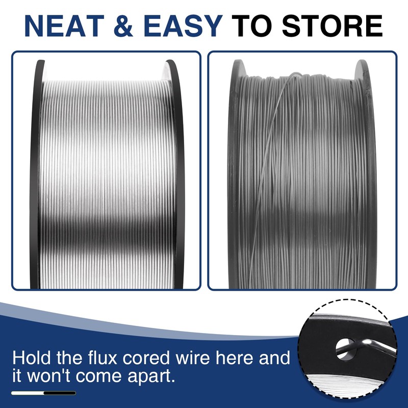 1-Pack 0.030" Flux Core Welding Wire, E71T-GS Low Splatter Gasless