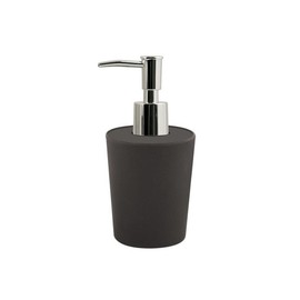 Spirella Takeo Soap Dispenser with Stainless Steel Pump Liquid Soap Dispenser Bamboo 200 ml Long-Lasting Environmentally Friendly and Robust Anthracite