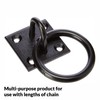 SUL Heavy Duty Ring on Plate with Black Coating, Horse