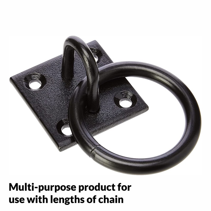 SUL Heavy Duty Ring on Plate with Black Coating, Horse