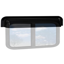 RV Window Rain Deflector Guard&Sun Visor Deflector,RV Window Visor Rain Guard,RV Window Blade Rain Sunroof Deflector Fit 44-49 inch Wide RV Sliding Window,Deflects Rain&Sun Protection for RV Window