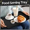 Menkxi 24 Pcs Plastic Fast Food Tray Bulk Restaurant Serving