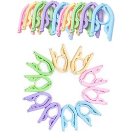 20pcs Folding Clothes Hangers, Travel Hangers Foldable Portable Plastic Clothes Coats Hangers Home Hotel Camping Holiday Travel Accessories Cruise Essentials (5 Colors)