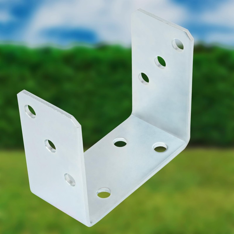 TRIBECCO® U-post shoe for screwing on, U-support shoe 121 x