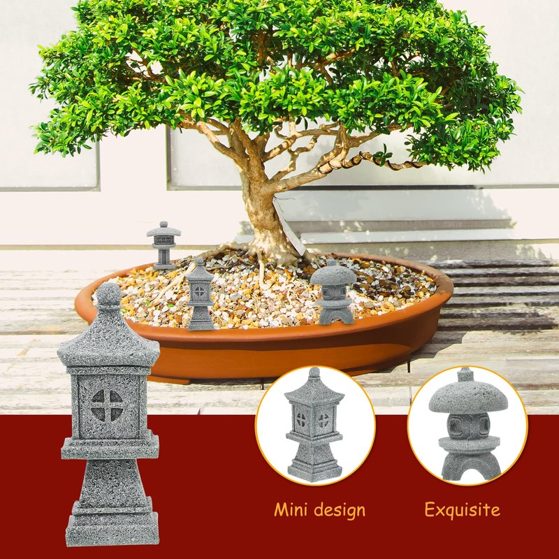 YARDWE 3 Pcs Decor Micro Landscape Pavilion Model Pavilion Desktop