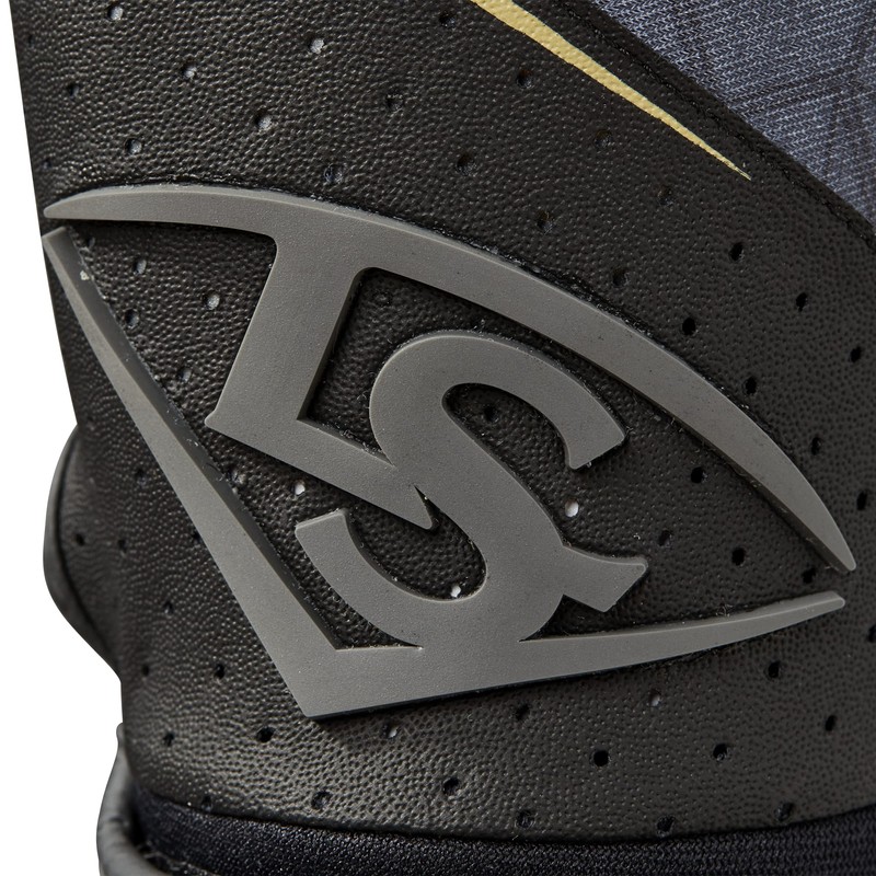 Louisville Slugger Adult Genuine 2.0 Batting Gloves - Black, Medium