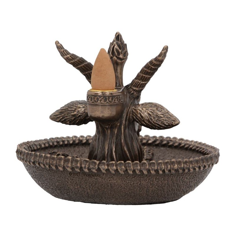 Nemesis Now Baphomet's Wealth Backflow Incense Burner, Bronze, 13cm