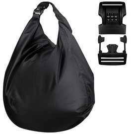IZTOSS Motorcycle Helmet Bag Helmet Storage Bag with Combination Lock Waterproof Lightweight Durable Oxford Cloth Helmet Bag for Motorcycle Riding Bicycle,Black