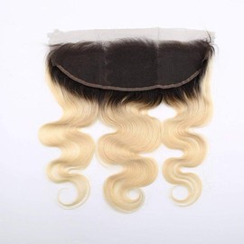 1B/613 Ombre Honey Blonde Body Wave Human Hair 13x4 Lace Frontal