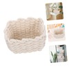 BIUDECO Cotton Storage Basket Set 2pcs Woven Small Baskets Toy