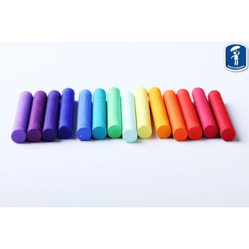 Feuchtmann 657 5000 Drawing Chalks, 6 Bars, Multi Colour