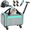 3-In-1 Upgraded Cat Carrier With Wheels, Airline Approved Pet Carrier