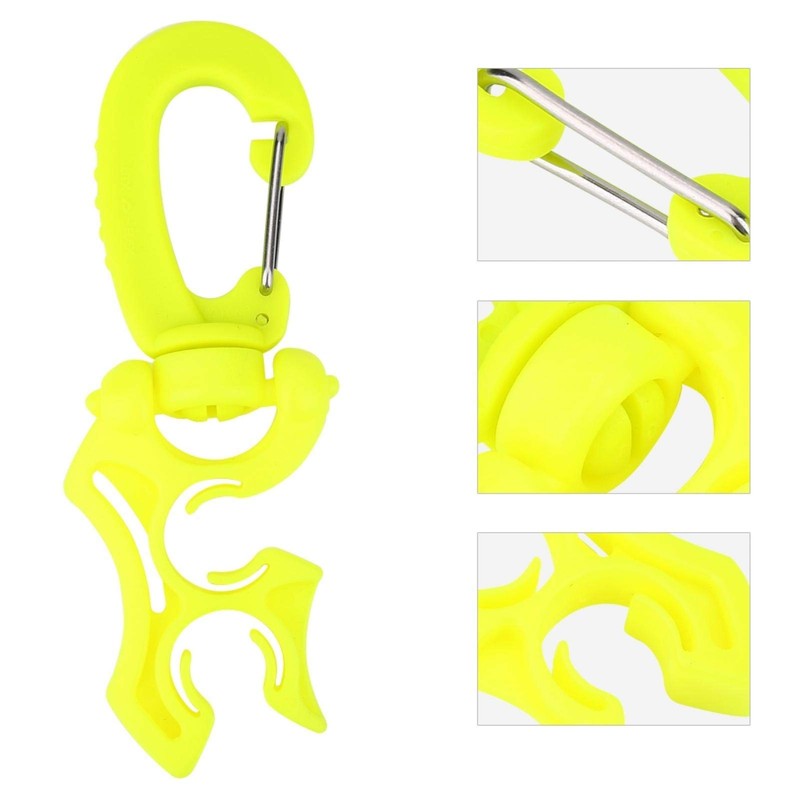 Diving Hose Clip Holder Premium Plastic 2 Hoses Adjustable Stable