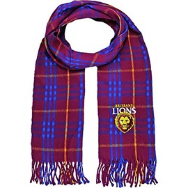Brisbane Lions AFL Footy Tartan Scarf