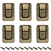 6PCS Toggle Catch Latch Clasp, Jewelry Box Lock Buckle for