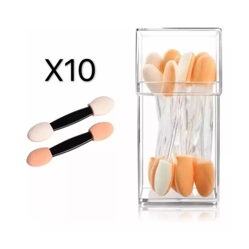 Unic 30 Aplicadores De Sombra De Esponja Doble Punta Mayoreo