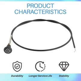 054-8017-00 Mower Choke Cable Compatible with Bad Boy Stens Mower 290-610, CZT Elite, Compact Outlaw, MZ Magnum, Maverick, Outlaw, Outlaw XP, 62" Long Mower Choke Cable, for Badboy Mower Accessories