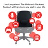 ObusForme Wideback Backrest Support - Wide Padded Seat Cushion and