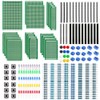 WayinTop Double-Sided PCB Board 6 Sizes with Electronic Components Kit,