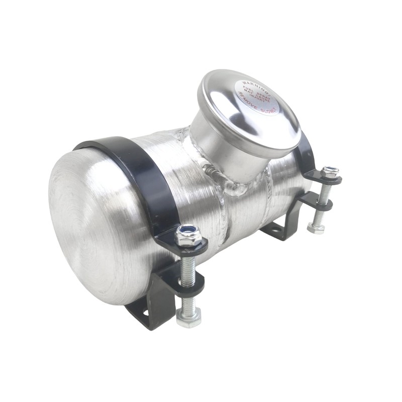 JSD 0.38 Gallon 4x8 Aluminum Round Gas Tank Center Fill