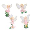 4Pcs Flower Fairies Figurines Statue Garden Home Ornament Resin Model