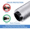 CKAuto 4 Pcs Aluminum Tire Valve Stem Caps with N2