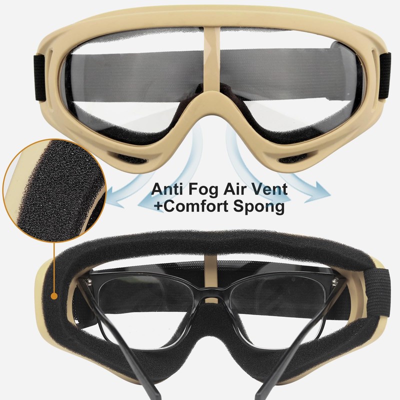 VPZenar Tactical Helmet,Airsoft Mesh Mask and Googles,MICH Helmet Accessories for