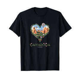 Cappadocia Turkey Floral Heart - Turkish Lovers' Souvenir T-Shirt
