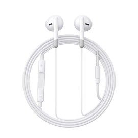 Joyroom JR-EW01 Wired Series Half In-Ear Headphones - White