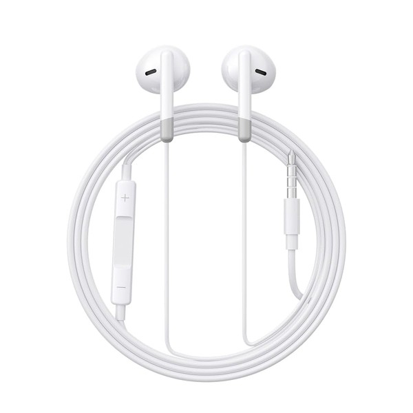 Joyroom JR-EW01 Wired Series Half In-Ear Headphones - White