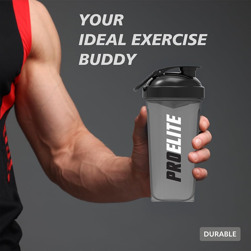 PROELITE PROELITE 700ml Protein Shaker Bottle with Transparent Shaker Bottle